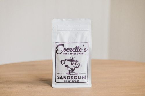 Sandrolini Dark Roast 12oz bag by Everette’s Fresh Roast Coffee